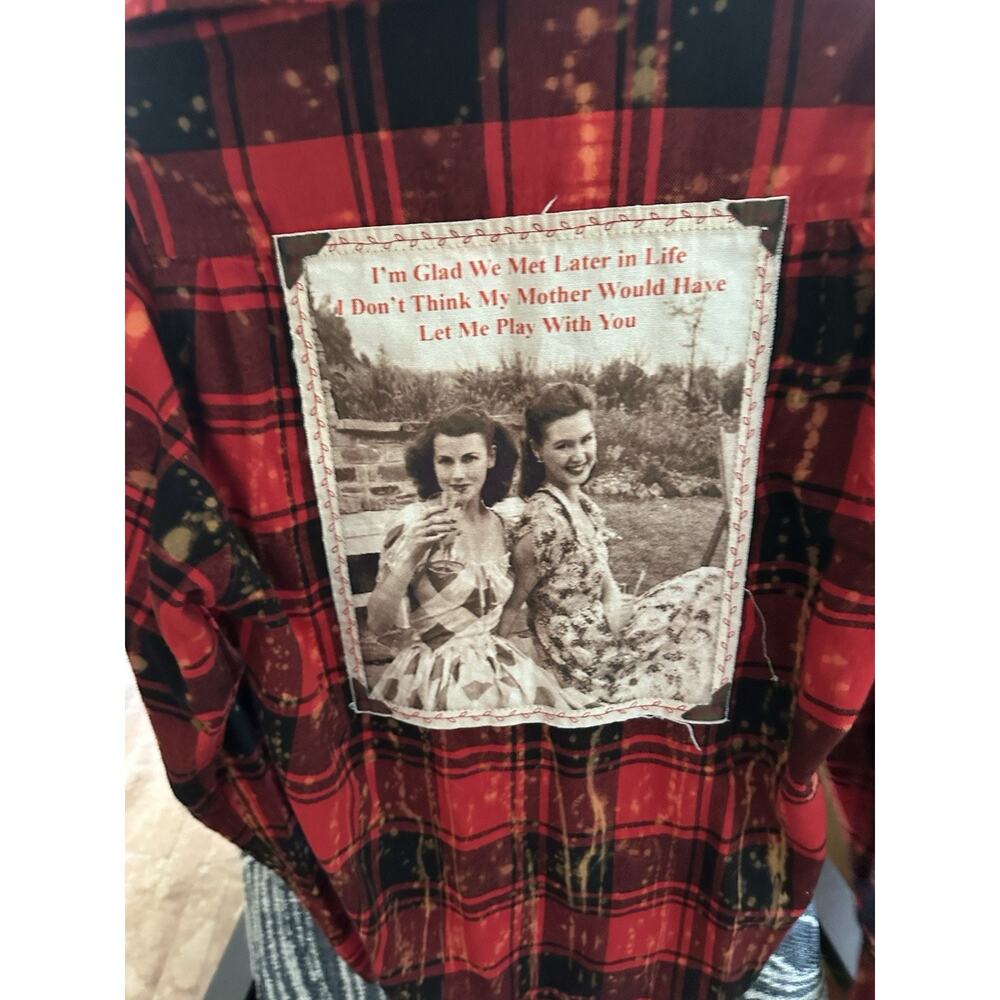 Angry Minnow Vintage Women's Flannel Size Small - Picture 1 of 7